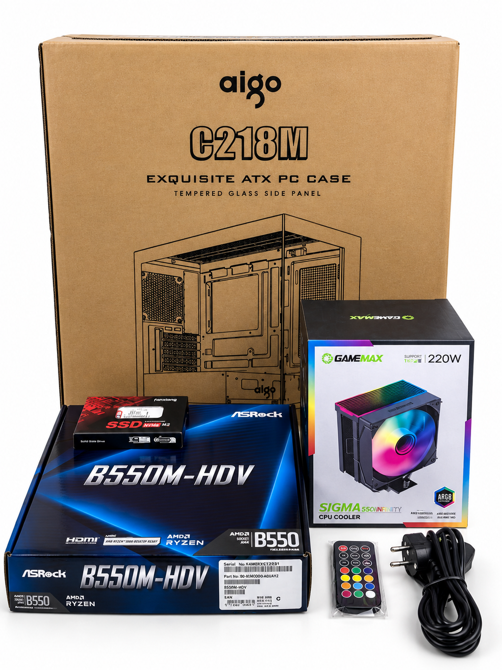 Stacionarus Žaidimų Kompiuteris RTX 3060Ti RYZEN 5 5600