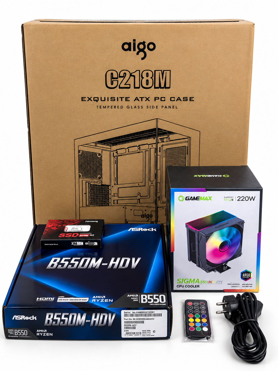 Stacionarus Žaidimų Kompiuteris RTX 3060Ti RYZEN 5 5600