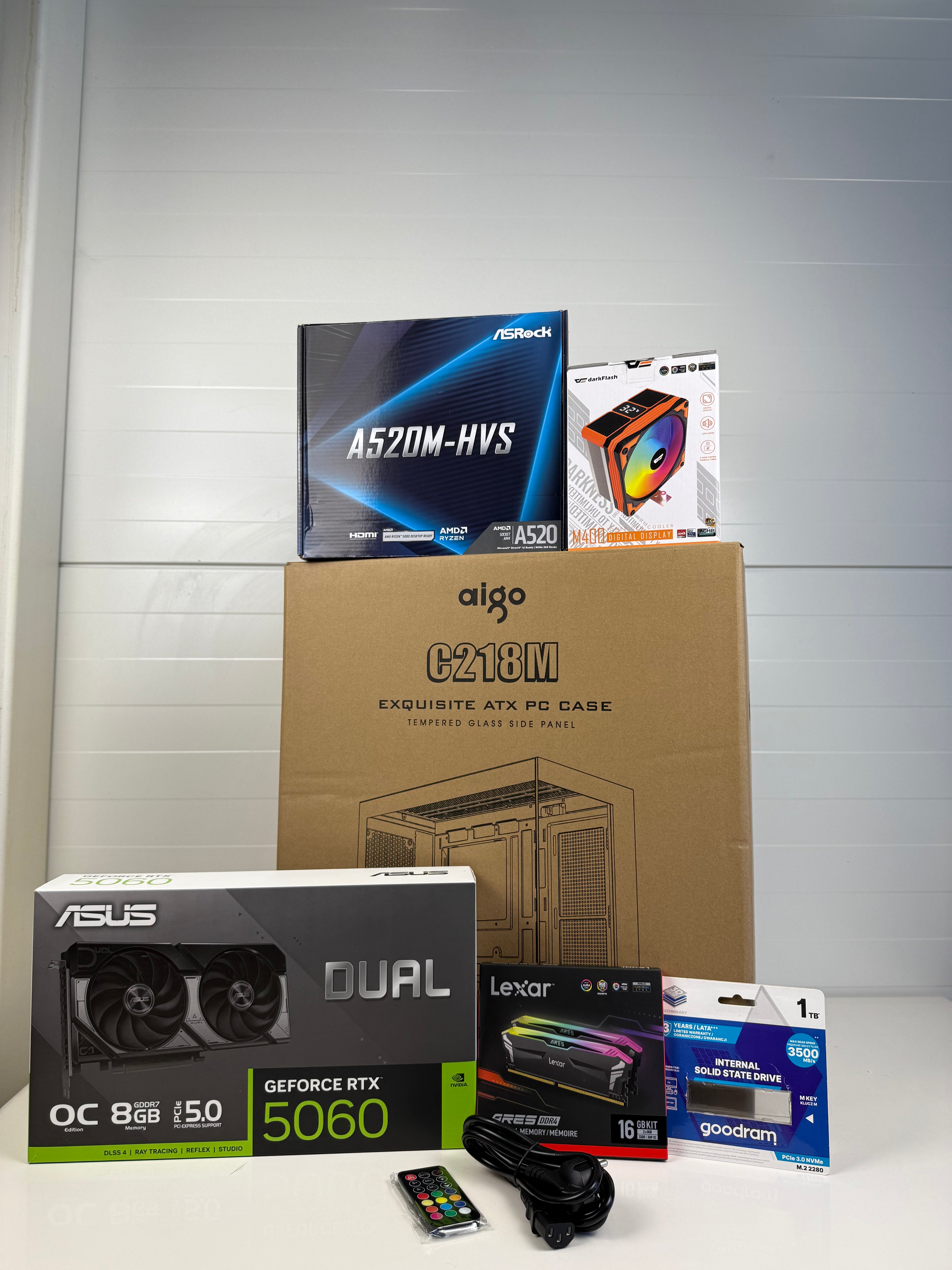 Naujas Stacionarus Kompiuteris Rtx 5060 Ryzen 5
