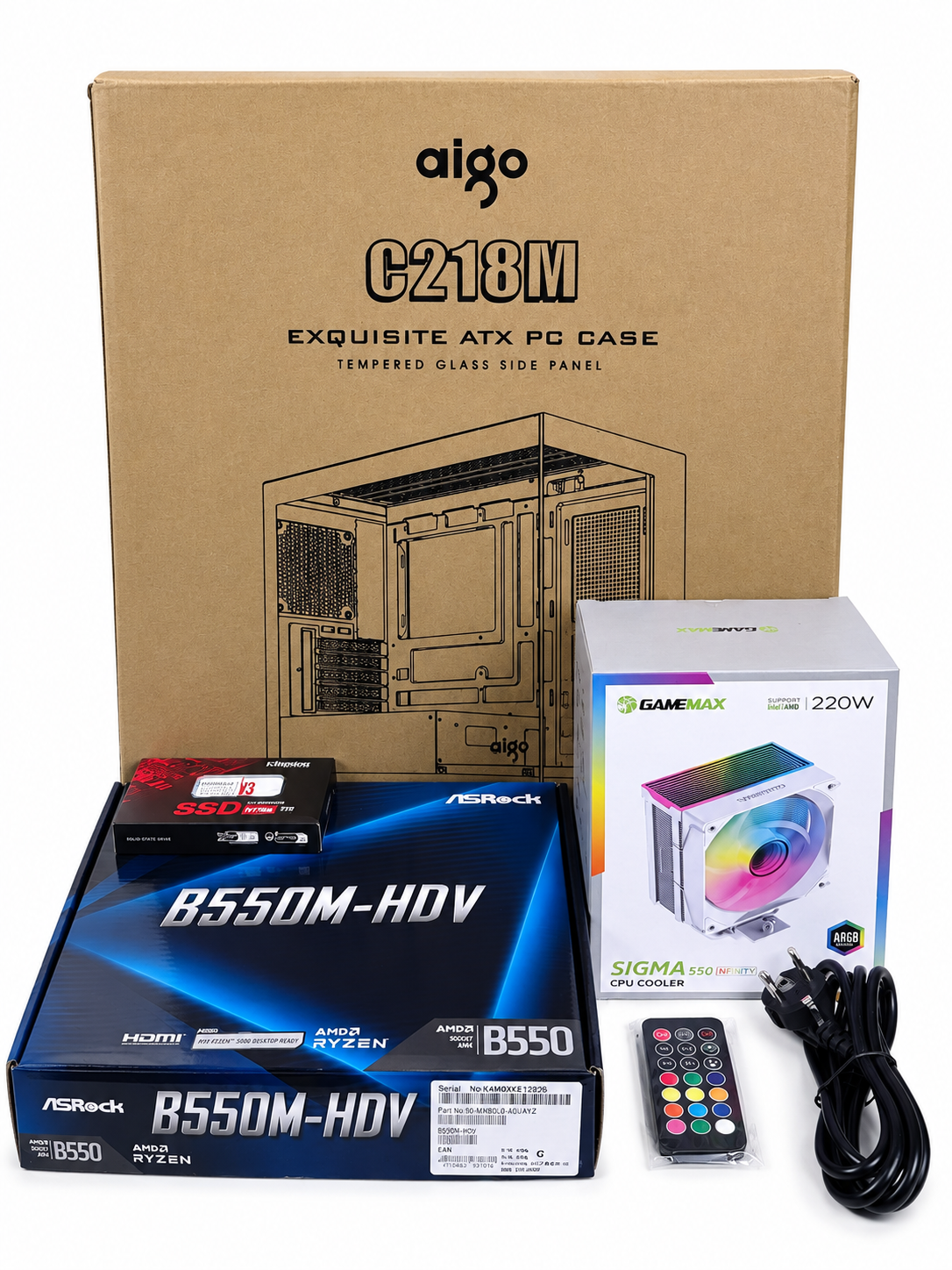 Stacionarus Žaidimų Kompiuteris RTX 3060Ti RYZEN 5 5600